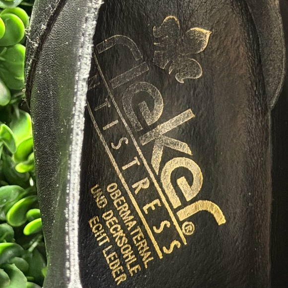 Rieker Black Leather Low Heel Ankle Slip-On Booties - Picture 5 of 10